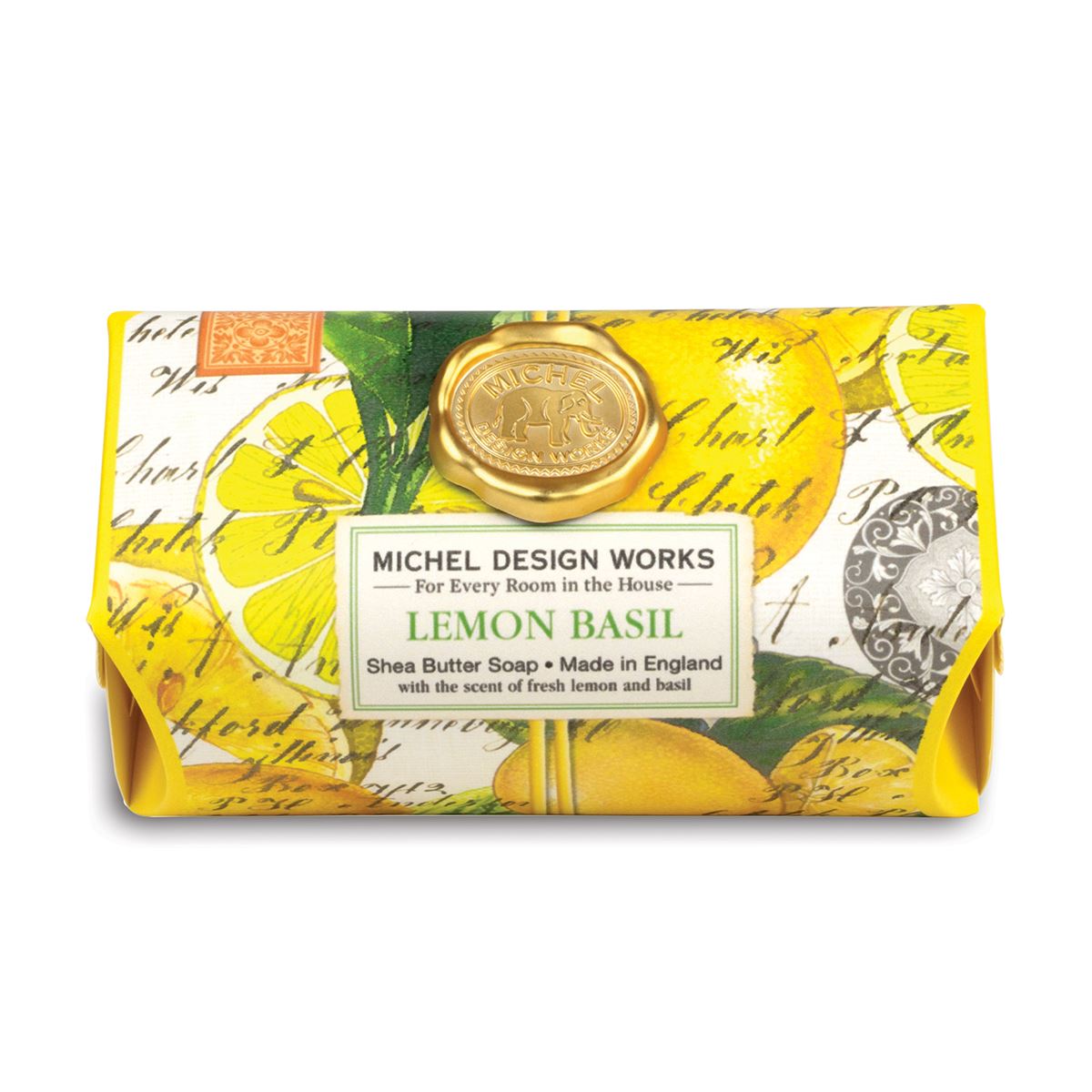 Michel Design Works Lemon Basil Shea Butter Bath Soap Bar