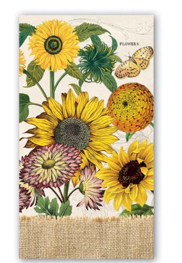 Michel Design Works Sunflower Hostess Napkins