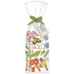 Pollinator Flowers Kitchen Towel Pair